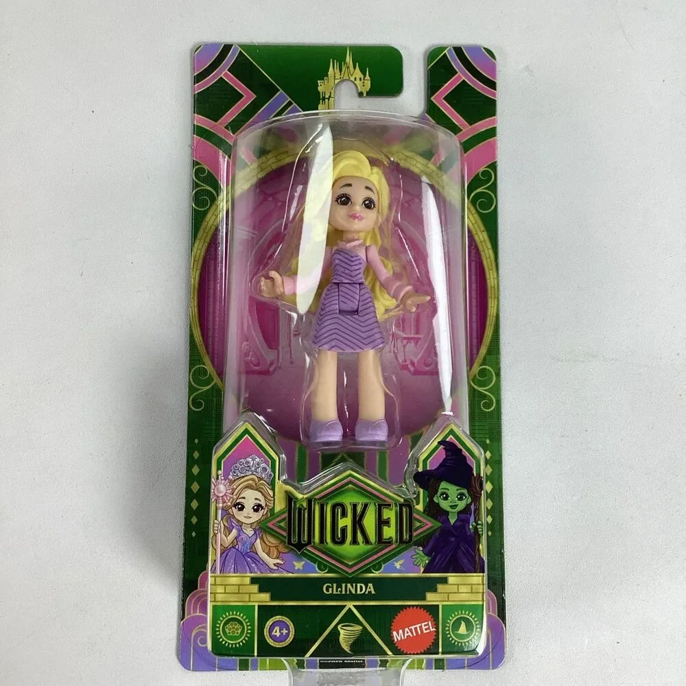 New Mattel Wicked Glinda Elphaba Mini Collectible Figures 3